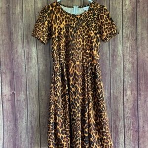 LuLaRoe Leopard Print Dress- Size Medium